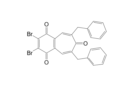 2,3-bis(bromanyl)-6,8-bis(phenylmethyl)benzo[7]annulene-1,4,7-trione