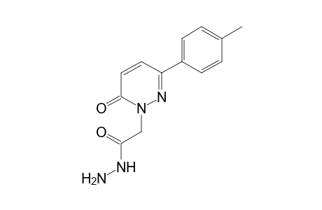 6-oxo-3-p-tolyl-1(6H)-pyridazineacetic acid, hydrazide