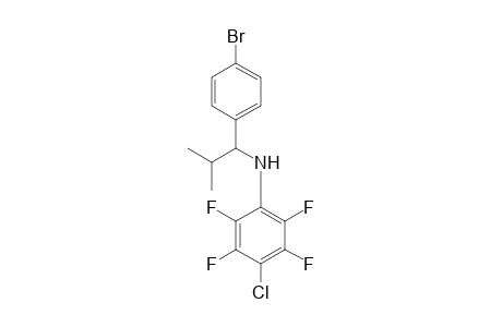 N-[1-(4-Bromophenyl)-2-methylpropyl]-N-[(4-chloro)tetrafluorophenyl]amine