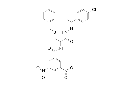 S-Benzyl-N-(3,5-dinitrobenzoyl)cysteine N'-[1-(4-chlorophenyl)ethylidene]hydrazide