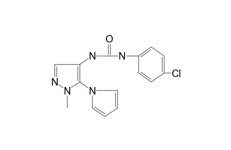 1-(p-chlorophenyl)-3-[1-methyl-5-(pyrrol-1-yl)pyrazol-4-yl]urea