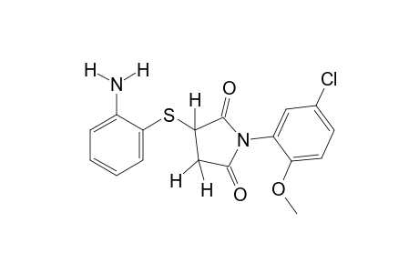 2-[(o-aminophenyl)thio]-N-(5-chloro-2-methoxyphenyl)succinimide