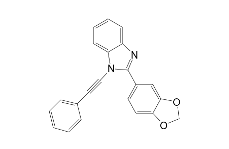 2-(3,4-Methylenedioxyphenyl)-1-(phenylethynyl)-1H-benzimidazole