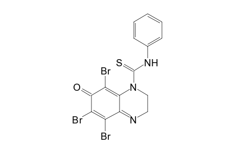 5,6,8-Tribromo-7-oxo-N-phenyl-2,3-dihydroquinoxaline-1(7H)-carbothioamide