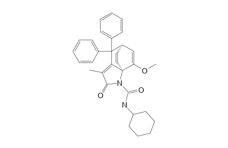 (1RS,7SR)-N-CYCLOHEXYL-9-METHOXY-4-METHYL-3-OXO-6,6-DIPHENYL-2-AZATRICYCLO-[5.2.2.0(1,5)]-UNDECA-4,8,10-TRIENE-2-CARBOXAMIDE