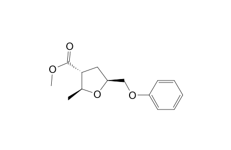 Methyl (R*,S*,R*)-2-Methyl-5-(phenoxymethyl)-2,3,4,5-tetrahydro-3-furancarboxylate