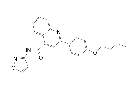 2-(4-butoxyphenyl)-N-(3-isoxazolyl)-4-quinolinecarboxamide