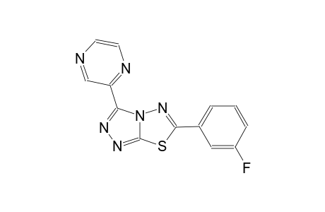 [1,2,4]Triazolo[3,4-b][1,3,4]thiadiazole, 6-(3-fluorophenyl)-3-(2-pyrazinyl)-