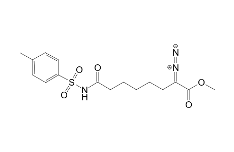 Methyl 2-diazo-7-(N-tolsylcarbamoyl)heptanoate