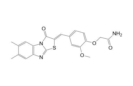 acetamide, 2-[4-[(Z)-(6,7-dimethyl-3-oxothiazolo[3,2-a]benzimidazol-2(3H)-ylidene)methyl]-2-methoxyphenoxy]-