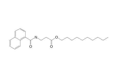 .beta.-Alanine, N-(1-naphthoyl)-, decyl ester