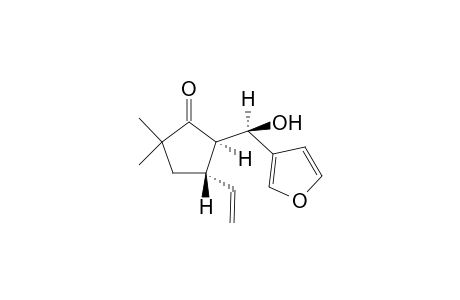 (4S,5R)-4-ethenyl-5-[(R)-3-furanyl(hydroxy)methyl]-2,2-dimethyl-1-cyclopentanone