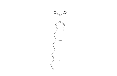 METHYL-(5'E)-5-(2',6'-DIMETHYLOCTA-5',7'-DIENYL)-FURAN-3-CARBOXYLATE