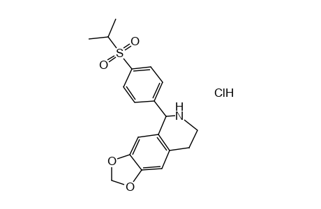 5-[p-(ISOPROPYLSULFONYL)PHENYL]-5,6,7,8-TETRAHYDRO-1,3-DIOXOLO[4,5-g]ISOQUINOLINE, HYDROCHLORIDE