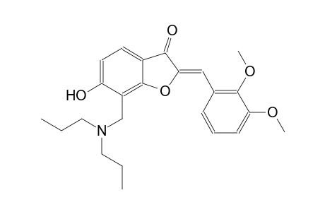 3(2H)-benzofuranone, 2-[(2,3-dimethoxyphenyl)methylene]-7-[(dipropylamino)methyl]-6-hydroxy-, (2Z)-