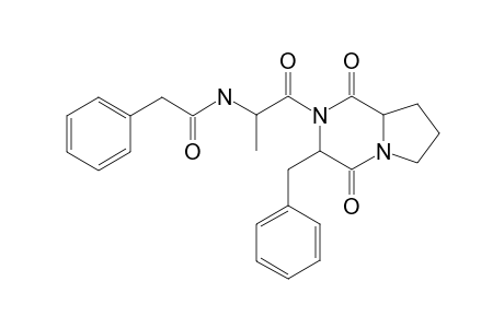 N-[1-(3-benzyl-1,4-dioxo-6,7,8,8a-tetrahydro-3H-pyrrolo[1,2-a]pyrazin-2-yl)-1-oxopropan-2-yl]-2-phenylacetamide