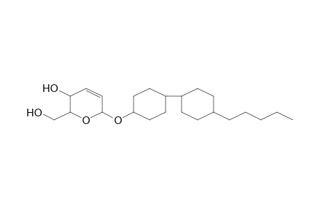 2H-Pyran, 5,6-dihydro-5-hydroxy-6-hydroxymethyl-2-[4-(4-pentylcyclohexyl)cyclohexyloxy]-