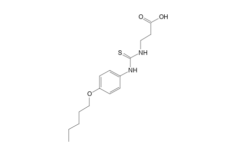3-{3-[p-(pentyloxy)phenyl]-2-thioureido}propionic acid