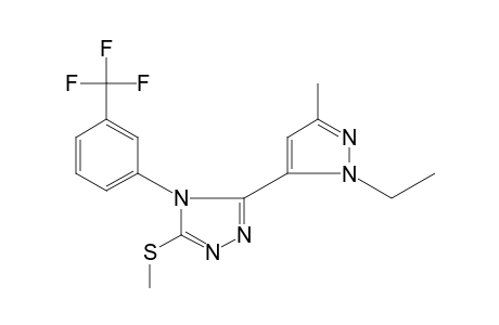 3-(1-ethyl-3-methylpyrazol-5-yl)-5-(methylthio)-4-(alpha,alpha,alpha-trifluoro-m-tolyl)-4H-1,2,4-triazole
