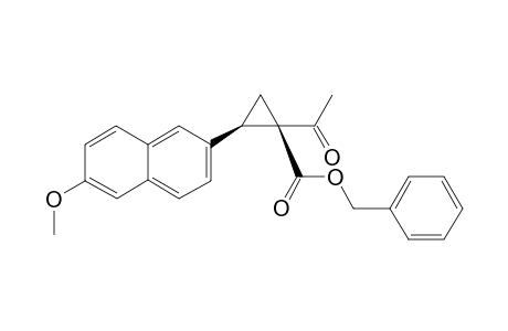 Benzyl (1R,2R)-1-acetyl-2-(6-methoxynaphthalen-2-yl)cyclopropane-1-carboxylate