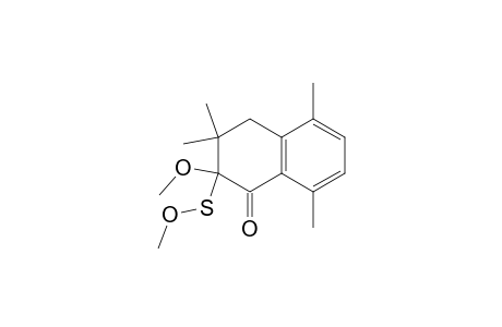 3,4-Dihydro-3,3,5,8-tetramethyl-2-methoxy-2-methoxysulfenyl-1-(2H)naphthalenone