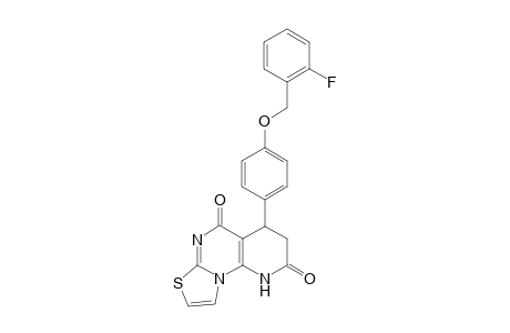 10-{4-[(2-fluorophenyl)methoxy]phenyl}-5-thia-2,7,13-triazatricyclo[7.4.0.0(2,6)]trideca-1(9),3,6-triene-8,12-dione