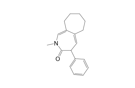 2-METHYL-4-PHENYL-4,6,7,8,9,10-HEXAHYDROCYCLOPENTA-[C]-AZEPIN-3-(2H)-ONE