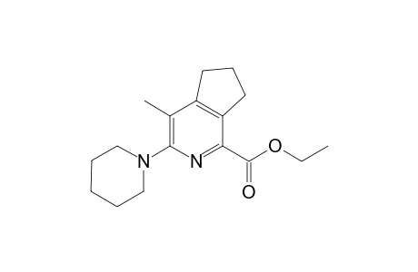 Ethyl 6,7-dihydro-4-methyl-3-(1-piperidinyl)-5H-2-pyridine-1-carboxylate