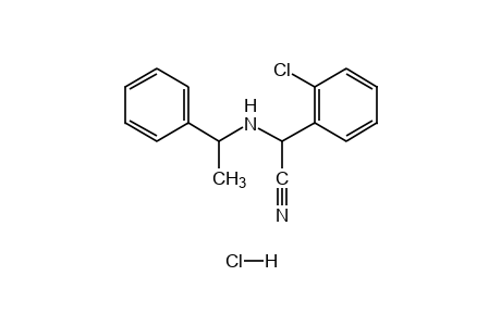 (-)-(o-chlorophenyl) [(alpha-methylbenzyl)amino]acetonitrile, hydrochloride