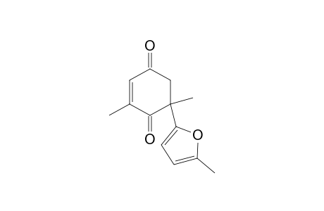 2,6-Dimethyl-6-(5-methylfuran-2-yl)cyclohex-2-ene-1,4-dione