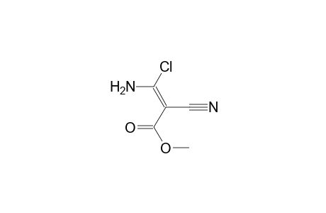 (E)-3-amino-3-chloro-2-cyano-acrylic acid methyl ester