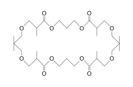 3,11,15,15,19,27,31,31-Octamethyl-1,5,9,13,17,21,25,29-octaoxa-cyclodotriacontane-4,10,20,26-tetrone