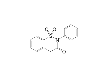 2-(3-Methylphenyl)-3,4-dihydro-2H-1,2-benzo[e]thiazin-3-one 1,1-dioxide
