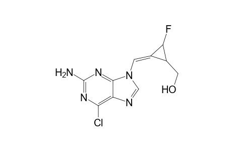 (E)-2-Amino-6-chloro-9-(cis)-{3'-fluoro-2'-[(hydroxymethyl)cyclopropylidene]methyl}-purine