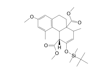 DIMETHYL-(4B-ALPHA,5-ALPHA,8-ALPHA,8A-ALPHA)-6-TERT.-BUTYLDIMETHYLSILYLOXY-2-METHOXY-4-METHYL-4B,5,9,10-TETRAHYDROPHENANTHRENE-5,8A(8H)-DICARBOXYL