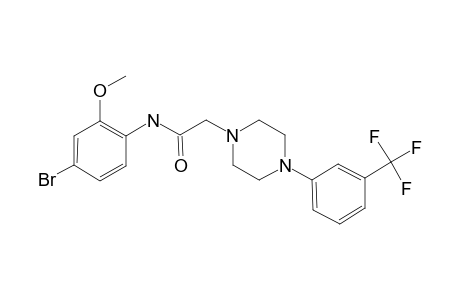 N-(4-bromo-2-methoxy-phenyl)-2-[4-(3-trifluoromethyl-phenyl)-piperazin-1-yl]-acetamide