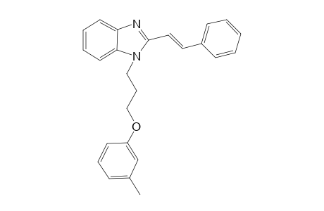 1-[3-(3-methylphenoxy)propyl]-2-[(E)-2-phenylethenyl]-1H-benzimidazole