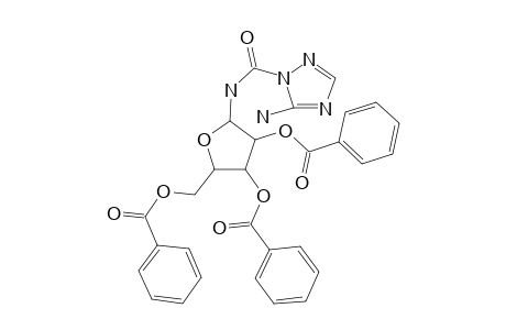 5-Amino-1-[(2',3',5'-tris<benzoyloxy>-.beta.-D-ribosyl)carbamoyl]-1H-1,2,4-triazole