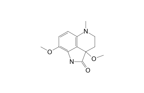 1,2,2a,3,4,5,Hexahydro-2a,8-dimethoxy-5-methyl-2-oxopyrrolo[4,3,2-de]quinoline