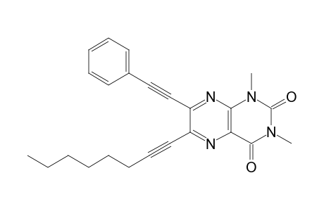 1,3-Dimethyl-6-(oct-1-ynyl)-7-(phenylethynyl)pteridine-2,4(1H,3H)-dione