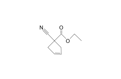 3-Cyclopentene-1-carboxylic acid, 1-cyano-, ethyl ester