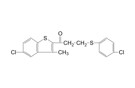 5-chloro-3-methylbenzo[b]thien-2-yl 2-[(p-chlorophenyl)thio]ethyl ketone