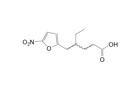 4-(5-nitrofurfurylidene)-2-hexenoic acid