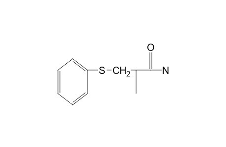 2-methyl-3-(phenylthio)propionamide