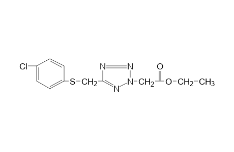 5-{[(p-chlorophenyl)thio]methyl}-2H-tetrazole-2-acetic acid, ethyl ester