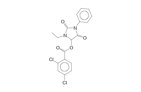 1-Phenyl-3-ethyl-4-(2,4-dichlorobenzoyloxy)imidazolidine-2,5-dione