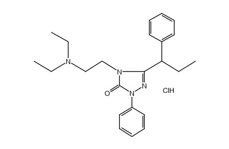 4-[2-(DIETHYLAMINO)ETHYL]-3-(alpha-ETHYLBENZYL)-1-PHENYL-DELTA^2-1,2,4-TRIAZOLIN-5-ONE, HYDROCHLORIDE