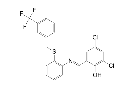 2,4-dichloro-6-{N-{o-{[m-(trifluoromethyl)benzyl]thio}phenyl}formimidoyl}phenol