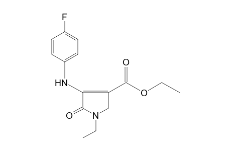 1-ethyl-4-(p-fluoroanilino)-5-oxo-3-pyrroline-3-carboxylic acid, ethyl ester