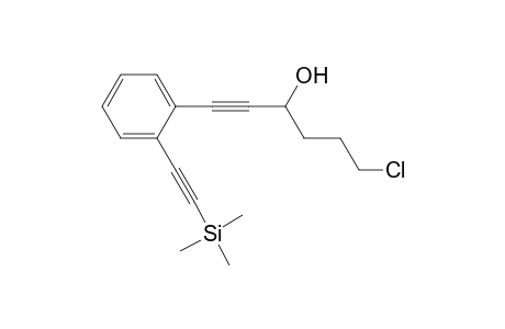 6-chloranyl-1-[2-(2-trimethylsilylethynyl)phenyl]hex-1-yn-3-ol